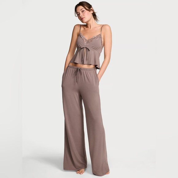 Victoria's Secret Other - (NWT) VS Modal Soft Wide Leg Pant XS PLUM